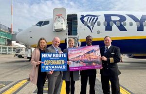 Ryanair’s first Liverpool to Copenhagen flight takes off